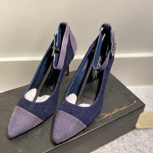 Beautiful Navy Suede Heels